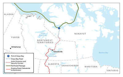 Map courtesy of West Kitikmeot Resources Corp. (CNW Group/ATCO Ltd.)