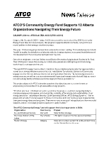 ATCO Community Energy Fund 2024 (CNW Group/ATCO Ltd.)