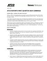ATCO Q1 Financials (CNW Group/ATCO Ltd.)