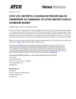 ATCO re CU EWR (CNW Group/ATCO Ltd.)