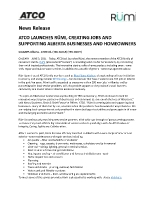 ATCO Launches Rümi, Creating Jobs And Supporting Alberta Businesses And Homeowners (CNW Group/ATCO Ltd.)
