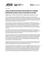 LUMA Achieves Historic Milestone As It Begins Operating Puerto Rico's Electricity System (CNW Group/ATCO Ltd.)