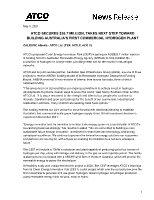 ATCO Secures $28.7 Million, Takes Next Step Toward Building Australia's First Commercial Hydrogen Plant (CNW Group/ATCO Ltd.)