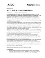 ATCO Ltd. Reports 2020 Earnings (CNW Group/ATCO Ltd.)