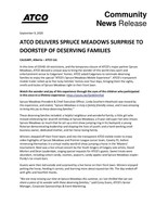 ATCO delivers mobile Spruce Meadows experience to deserving families. (CNW Group/ATCO Ltd.)