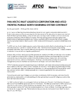 News Release: PAIL and ATCO Frontec pursue NWS. (CNW Group/ATCO Ltd.)