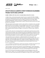 ATCO to Build Alberta's First Hydrogen Blending Project with ERA Support (CNW Group/ATCO Ltd.)