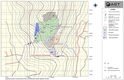 Figure 1: AGT Property Map, QMC, showing contiguous properties. (CNW Group/Applied Graphite Technologies Corporation)