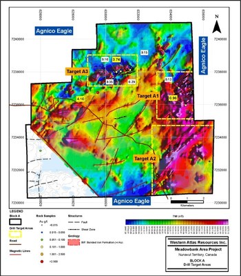 Figure 1 – Block A, Targets A1 to A3 (CNW Group/Western Atlas Resources)