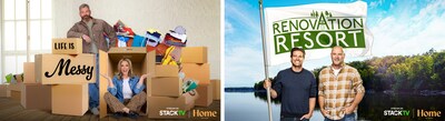 Life Is Messy on the left, Renovation Resort on the right. (CNW Group/Corus Entertainment Inc. (PR Group))