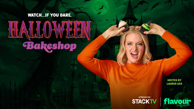 Lauren Ash, host of Halloween Bakeshop. Image courtesy of: Flavour Network. (CNW Group/Corus Entertainment Inc.)