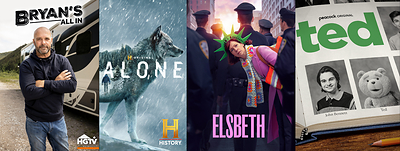 Pictured left to right: Bryan’s All In, Alone, Elsbeth, and Ted (CNW Group/Corus Entertainment Inc.)