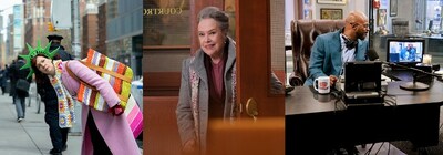 From L to R: Elsbeth’s Carrie Preston, Matlock’s Kathy Bates, Poppa’s House’s Damon Wayans Jr. (CNW Group/Corus Entertainment Inc.)