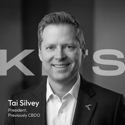 KITS Logo with headshot of Tai Silvey (CNW Group/KITS Eyecare Ltd.)