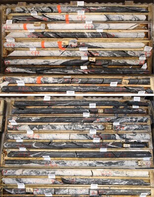 Figure 10: NFGC-24-2158 from 482-495m and 504-519m
^Note that these photos are not intended to be representative of gold mineralization in NFGC-24-2158. (CNW Group/New Found Gold Corp.)