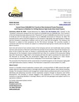 Canasil Closes $340,000 First Tranche of Non-brokered Private Placement and Prepares to Mobilize For Drilling Mexican High-Grade Silver-Gold Projects (CNW Group/Canasil Resources Inc.)