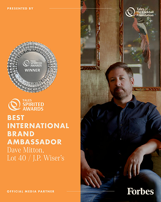 Dave Mitton Awarded Best International Brand Ambassador by Tales of the Cocktail Foundation! (CNW Group/Corby Spirit and Wine Communications)
