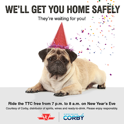 This New Year's Eve, Corby Spirit and Wine Has Your Ride Home Covered (CNW Group/Corby Spirit and Wine Communications)