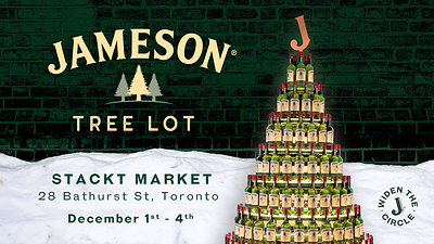 Jameson Tree Lot at Stackt Market Dec. 1-4 (CNW Group/Corby Spirit and Wine Communications)