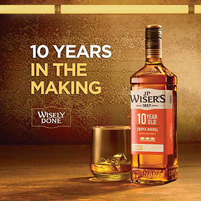 JP Wiser's 10 Year Old Wisely Done (CNW Group/Corby Spirit and Wine Communications)