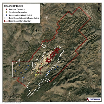 Appendix A: Drill Hole Location Map (CNW Group/Edge Copper Corporation)
