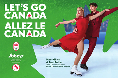 Feed The Dream - Paul Poirier and Piper Gilles, Ice Dance Figure Skating&nbsp;(CNW Group/Empire Company Limited) (CNW Group/Empire Company Limited)