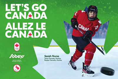 Feed The Dream - Sarah Nurse, Ice Hockey&nbsp;(CNW Group/Empire Company Limited) (CNW Group/Empire Company Limited)