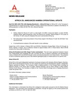 AFRICA OIL ANNOUNCES NAMIBIA OPERATIONAL UPDATE (CNW Group/Africa Oil Corp.)