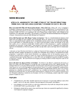 AFRICA OIL ANNOUNCES THE COMPLETION OF THE TRANSFORMATIONAL PRIME DEAL AND DECLARES QUARTERLY DIVIDEND OF USD 25  MILLION (CNW Group/Africa Oil Corp.)