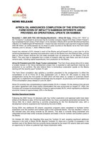 Africa Oil Announces Completion of the Strategic Farm Down of Impact’s Namibian Interests and Provides an Operational Update on Namibia (CNW Group/Africa Oil Corp.)