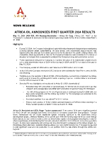 AFRICA OIL ANNOUNCES FIRST QUARTER 2024 RESULTS (CNW Group/Africa Oil Corp.)