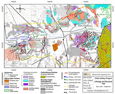 Map 1: Chinchillones and Chita Polymetallic and Porphyry Complex (CNW Group/Minsud Resources Corp.)