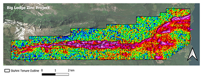 Stuhini Completes Airborne Geophysical Survey Over Big Ledge Zinc Property (CNW Group/Stuhini Exploration Ltd.)
