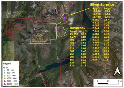 Silver Surprise (CNW Group/Stuhini Exploration Ltd.)