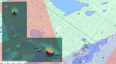 Figure 2 – 2007 VTEM Electromagnetic Anomalies over a portion of the T1 block. (CNW Group/Stuhini Exploration Ltd.)