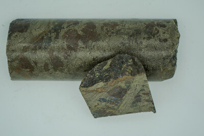 Image 3: Los Mangos, hole DH459 from 195.41 to 195.92 metres downhole (CNW Group/Outcrop Silver & Gold Corporation)