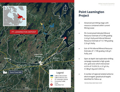 Point Leamington Project Area Overview (CNW Group/Callinex Mines Inc.)