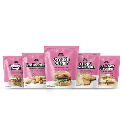 Odd Burger retail product lineup. (CNW Group/Odd Burger Corporation)