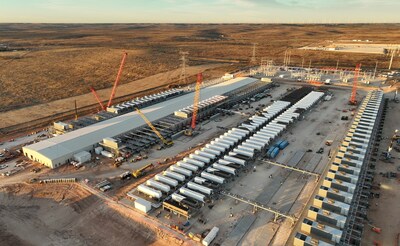 Galaxy’s Helios Data Center campus under construction for Phase I, January 2026. (CNW Group/Galaxy Digital Inc.)