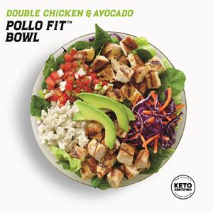 New Keto Certified Double Chicken & Avocado Pollo Fit Bowl