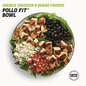 New Keto Certified Double Chicken & Queso Fresco Pollo Fit Bowl