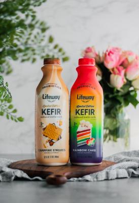 Campfire S'mores and Rainbow Cake Lifeway Kefir