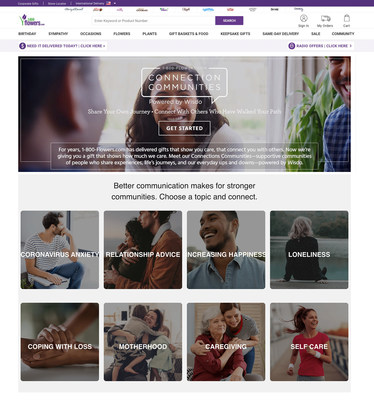 1-800-Flowers.com Connection Communities Desktop Experience