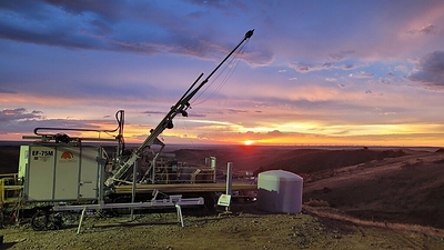 Photo 2: Drilling at CK Gold Project