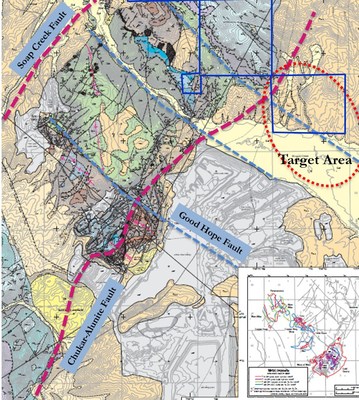 Maggie Creek project and target area. (PRNewsfoto/U.S. Gold Corp.)