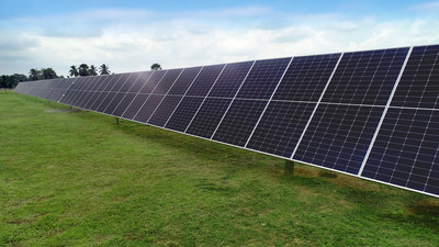 FTC Solar's newest 1P single axis tracker Pioneer.