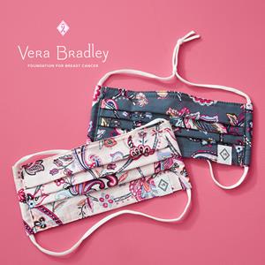 Vera Bradley Cotton Face Masks in Felicity Paisley and Felicity Paisley Pink