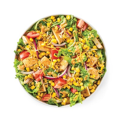 The Backyard BBQ Chicken Salad is now available at Noodles & Company
nationwide, expanding the brand’s better-for-you menu offerings.