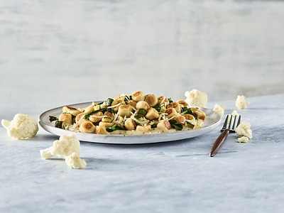 Noodles & Company's Cauliflower Gnocchi with Roasted Garlic Cream