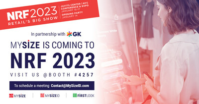Visit MySize at NRF 2023 @Booth # 4257 (PRNewsfoto/My Size Inc.)